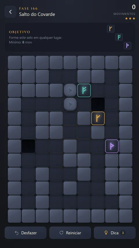 Fase com abismos, que engolem o que cai neles